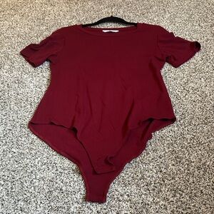 Chic Maroon Bodysuit for Women